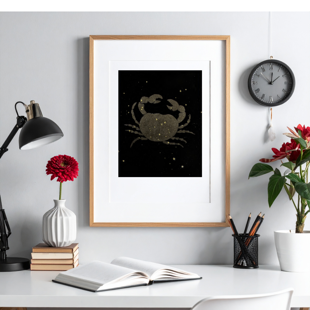 Constellations Fine Art Print by Charles Blunt - Cancer Star Map – A4