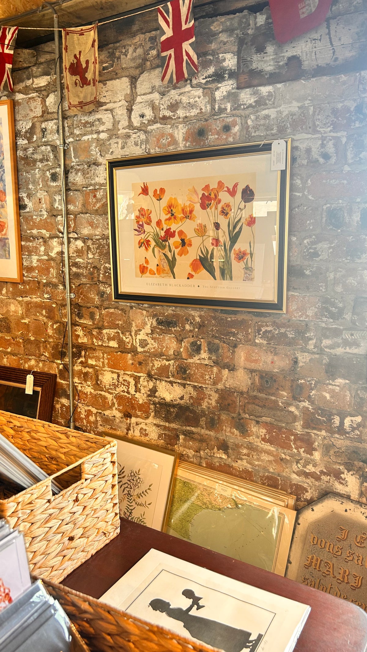 Vintage Elizabeth Blackadder Tulips Red & Yellow Framed Print 1999