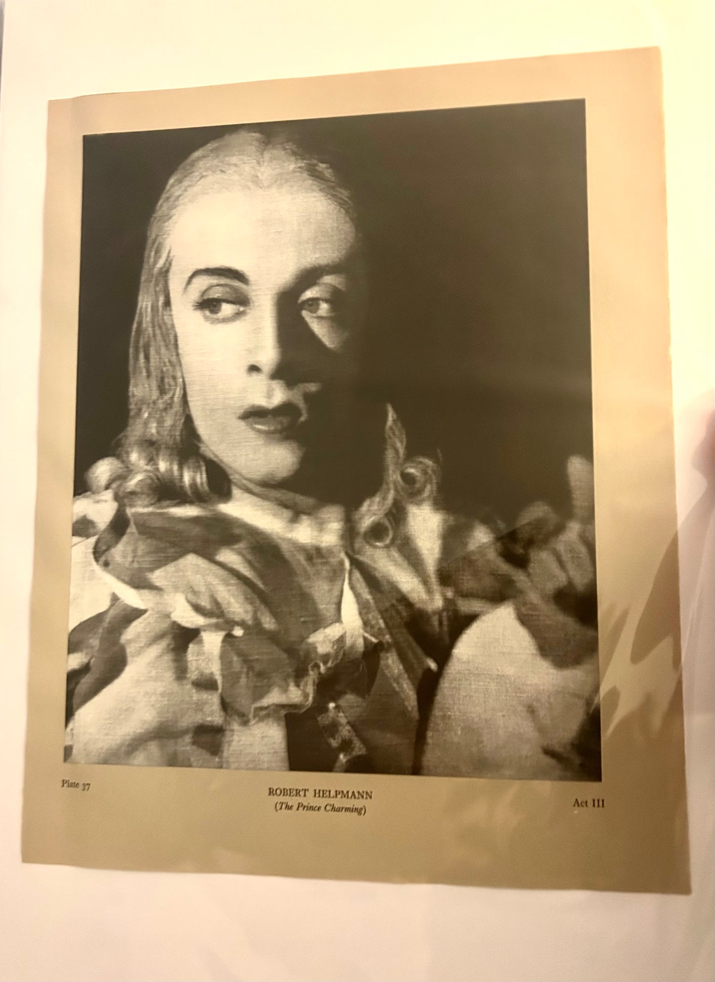 Ballettfotografie-Kamerastudien - Robert Helpmann Prinz Charming / Dornröschen