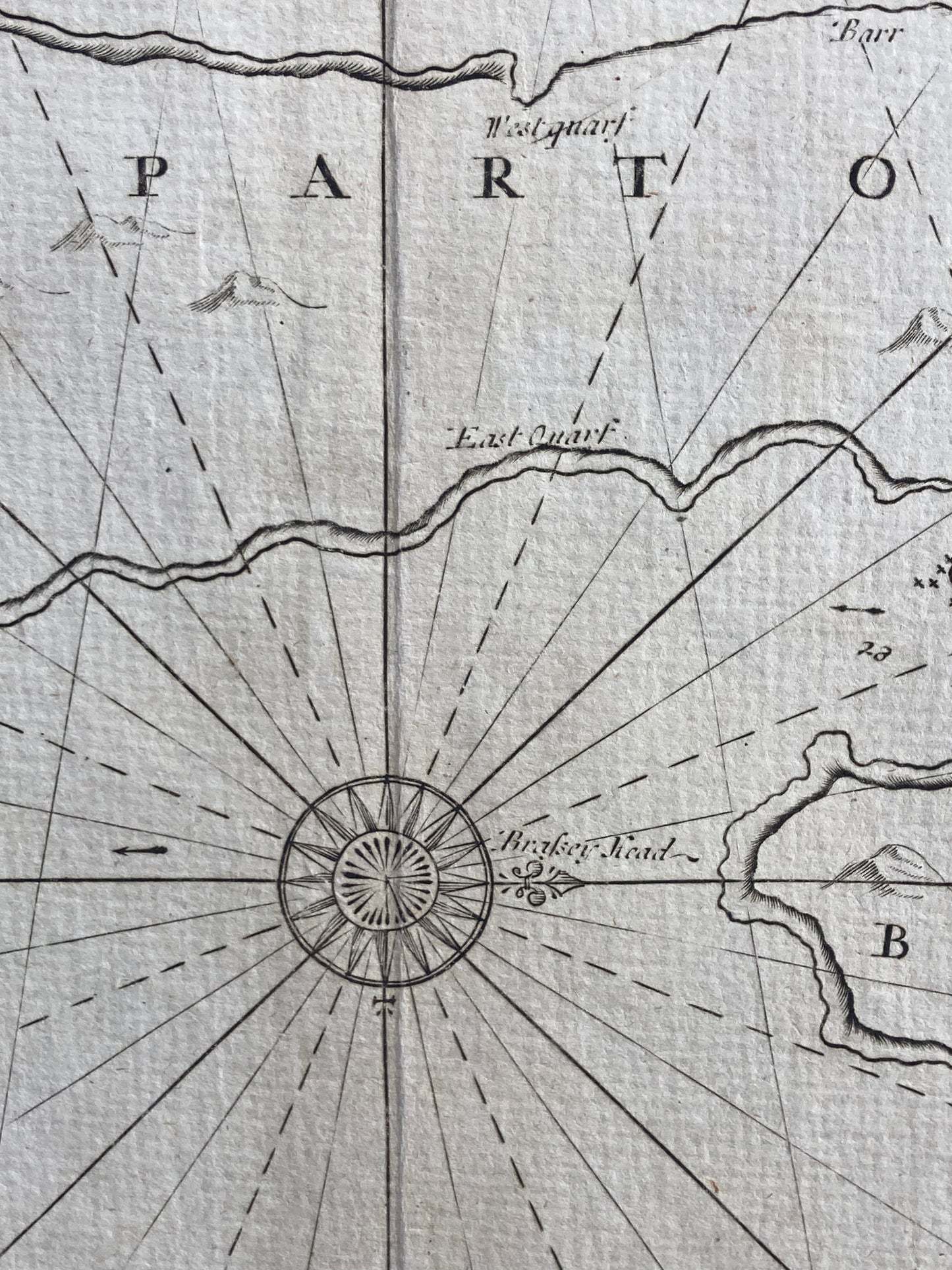Antique Sea Chart – Shetland Isles (South) by Greenville Collins (published 1693–1764)