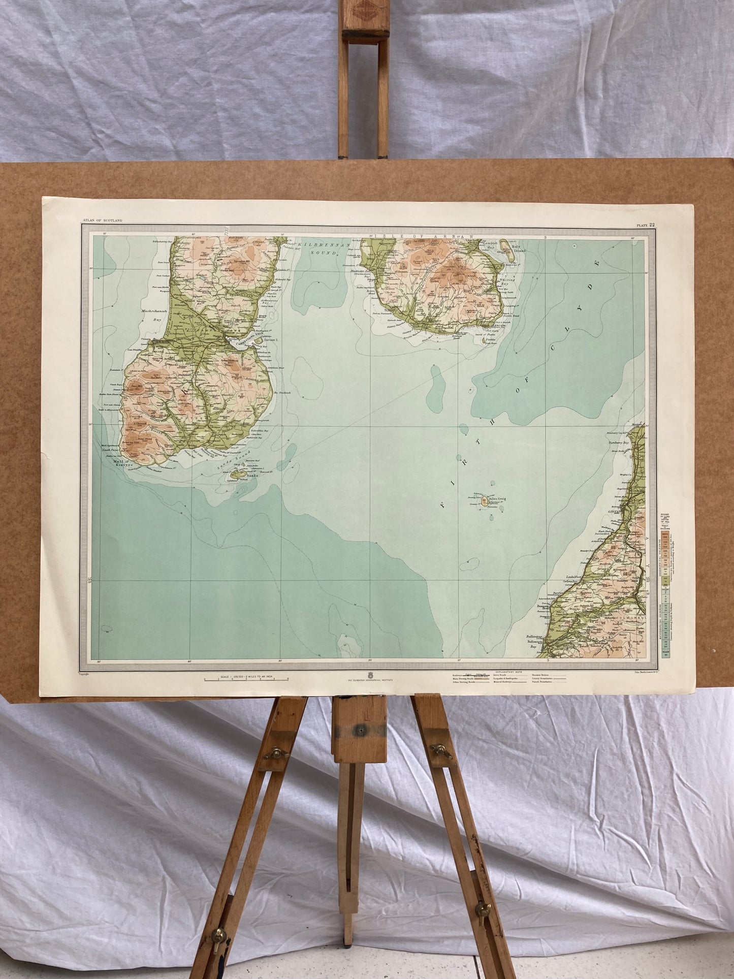 Campbeltown(Scotland) Map, circa 1912