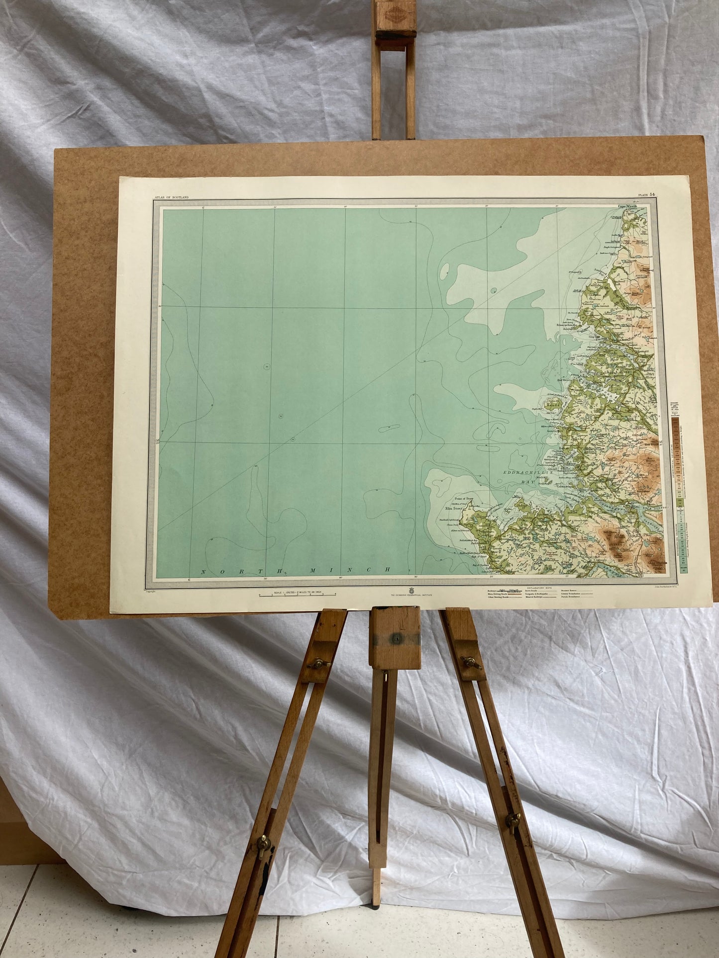 Scourie (Scotland) Map, circa 1912