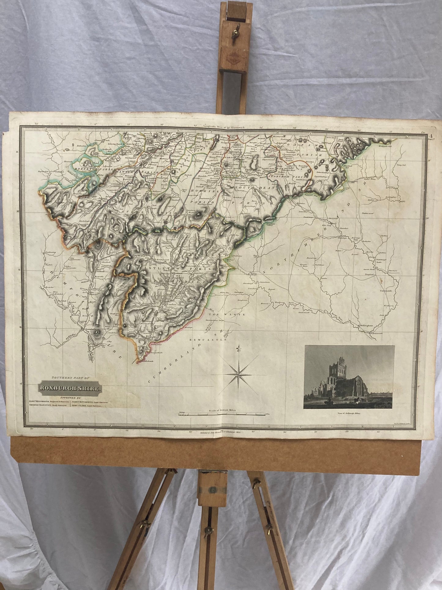 Antique Map, Southern Roxburgh Shire , 1822
