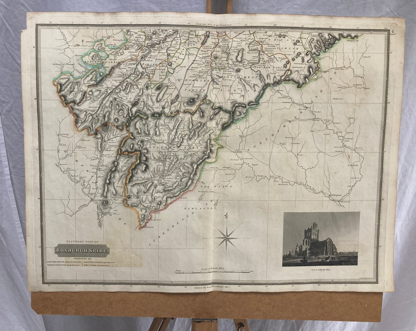 Antique Map, Southern Roxburgh Shire , 1822