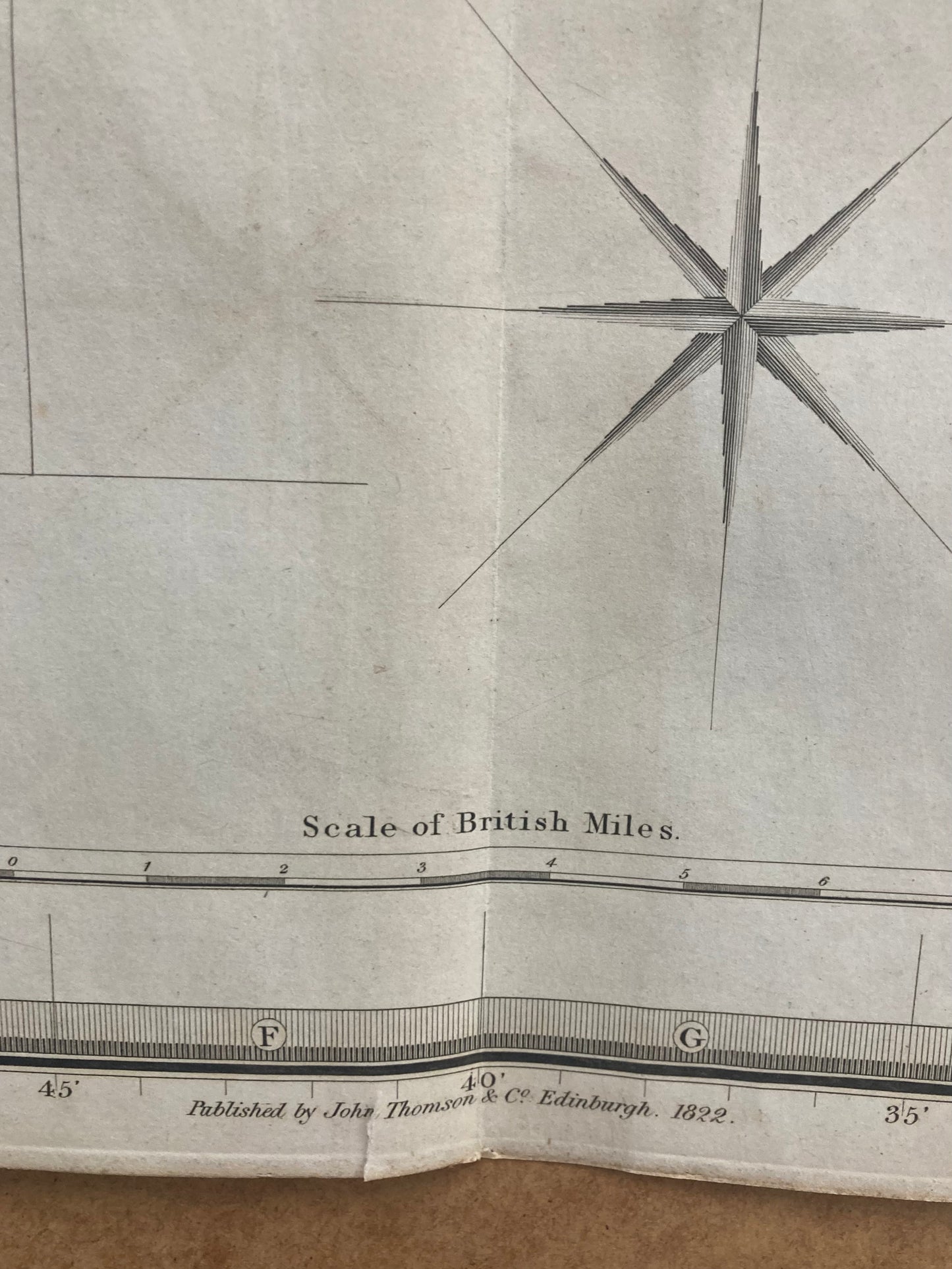 Antique Map, Southern Roxburgh Shire , 1822
