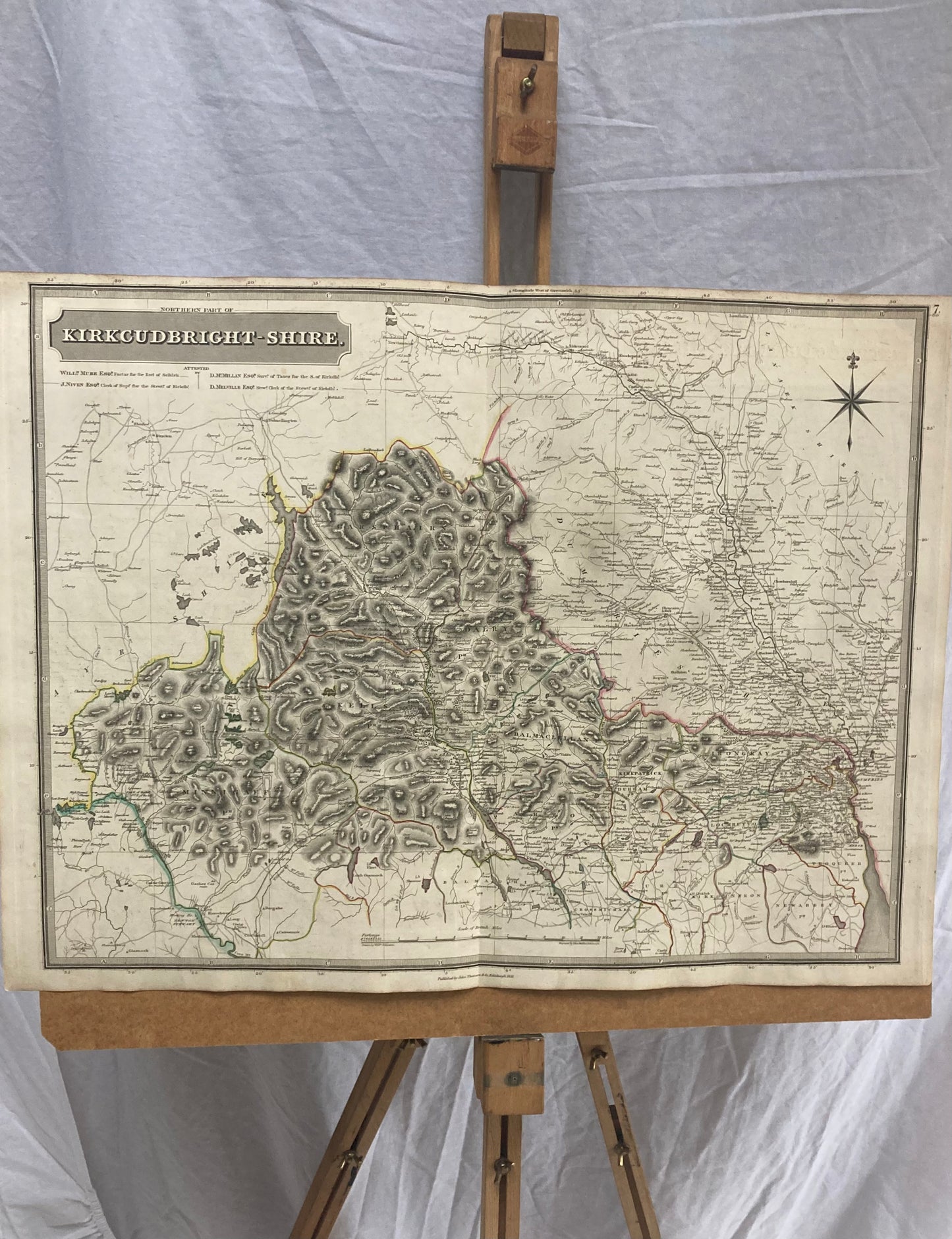 Antique Map, Northern Kirkcudbright-Shire , 1821