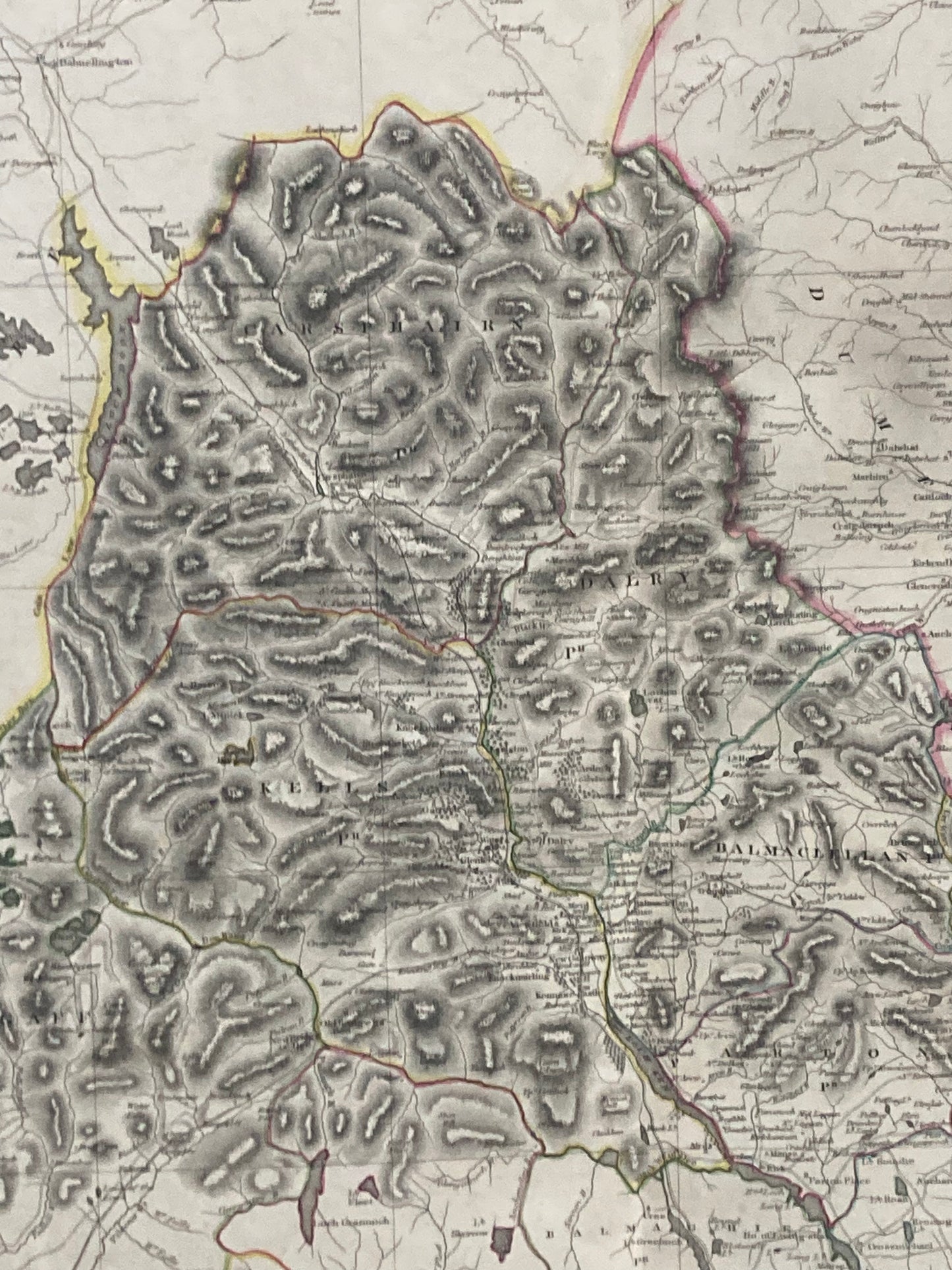 Antique Map, Northern Kirkcudbright-Shire , 1821