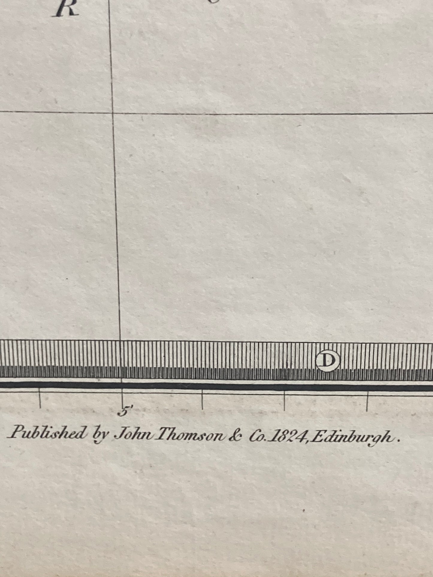 Antique Map, Selkirkshire, Scotland 1824
