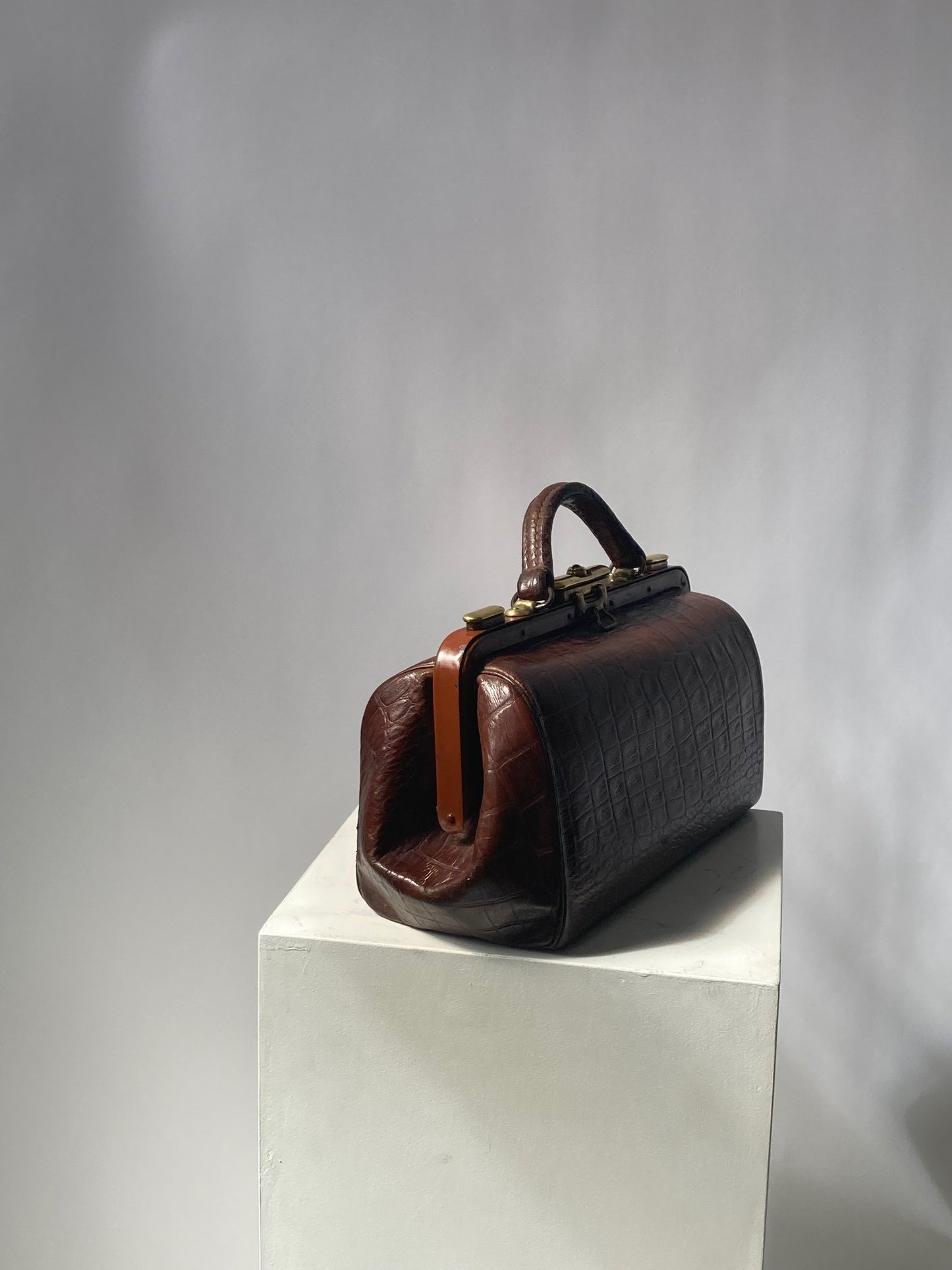 Small Leather Gladstone Bag
