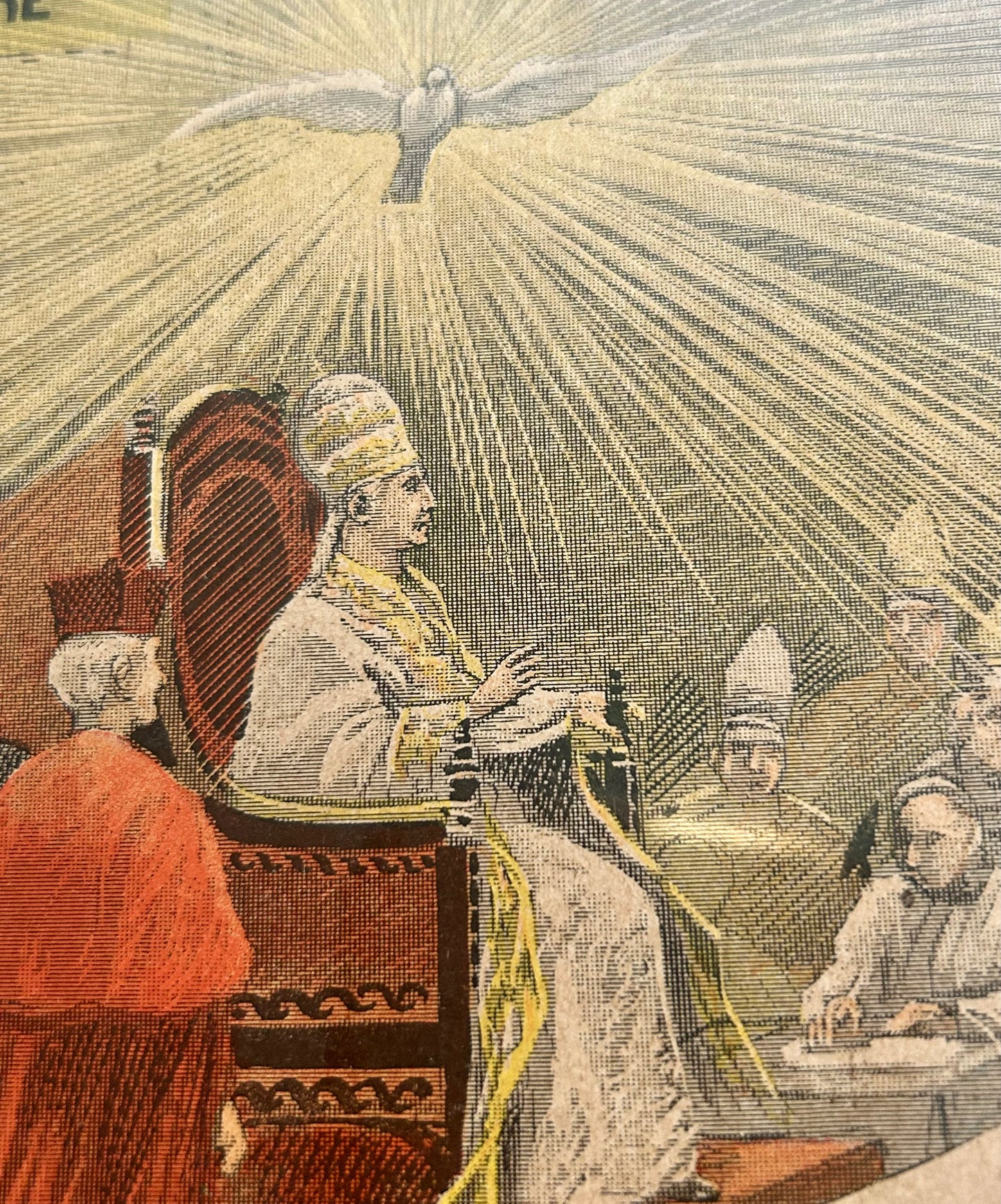 Antique French Religious Chromolithograph “Un Concile” Plate 18, c.1899 – Librairie Saint-Joseph Tolra, Paris