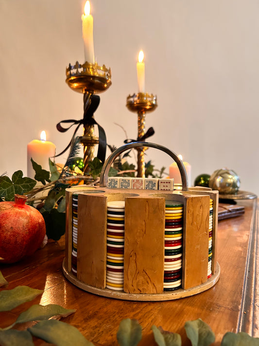 Art Deco Gaming Caddy by Asprey of London, circa 1930