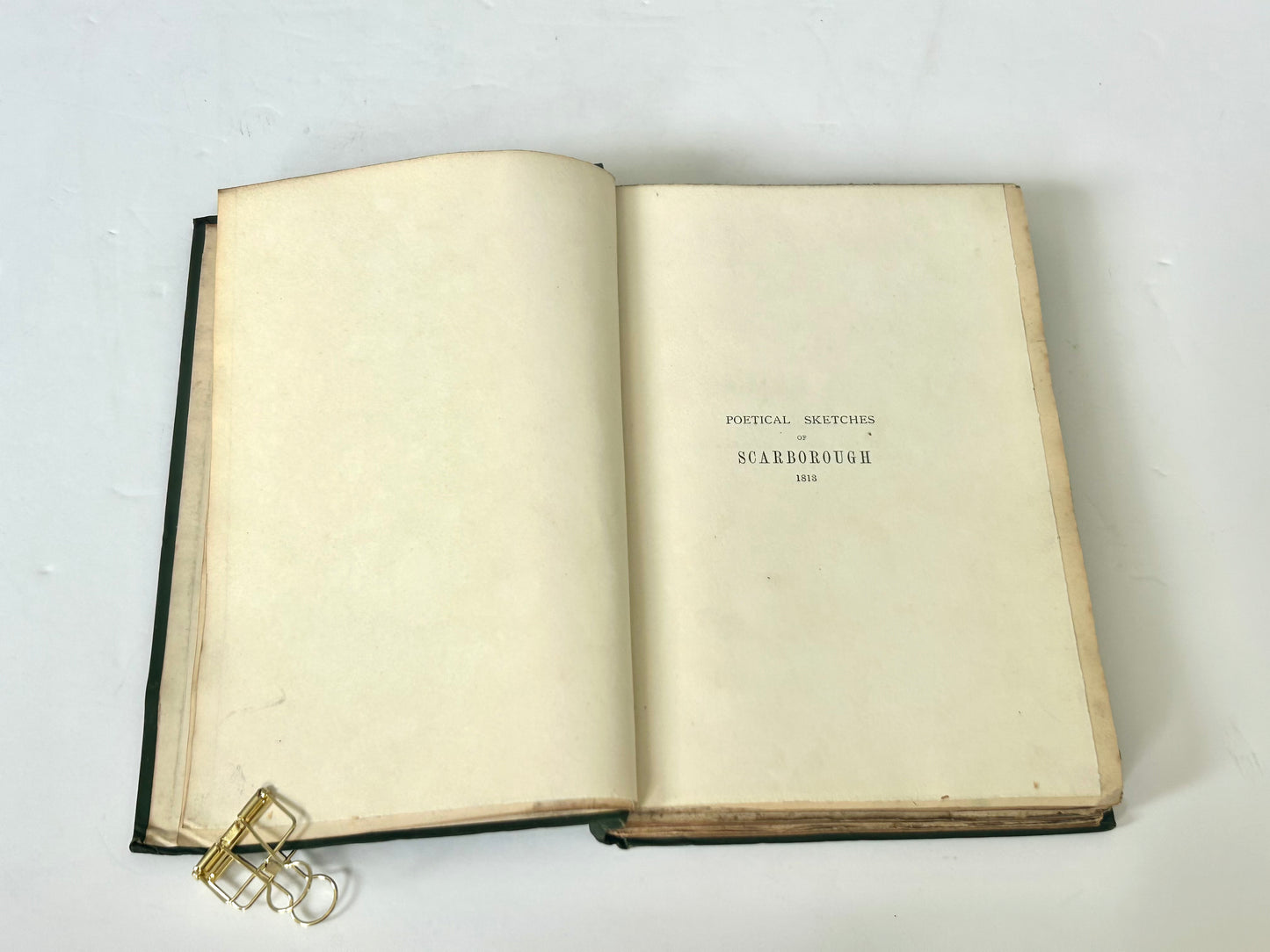 Rare 1893 Limited Edition Poetical Sketches of Scarborough – Signed by F. Moore of Rolston Hall, Hand-Coloured Plates
