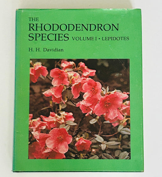 The Rhododendron Species: Volume 1 – Lepidotes by H. H. Davidian.