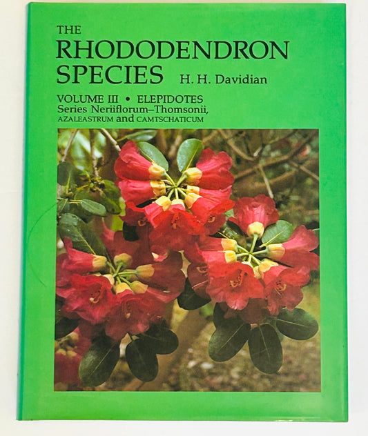 The Rhododendron Species Vol. III “Elepidotes” by H. H. Davidian – Hardback Botanical Reference (ISBN 0-7134-3747-2, Original £70)