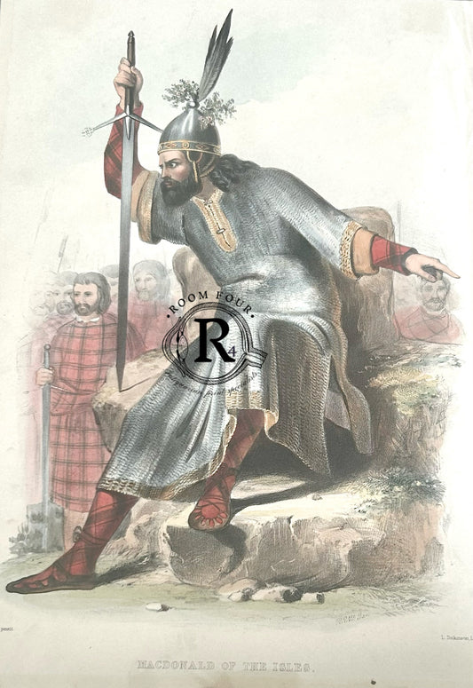 The Clans Of The Scottish Highlands Antique Print - MacDonald of The Isles