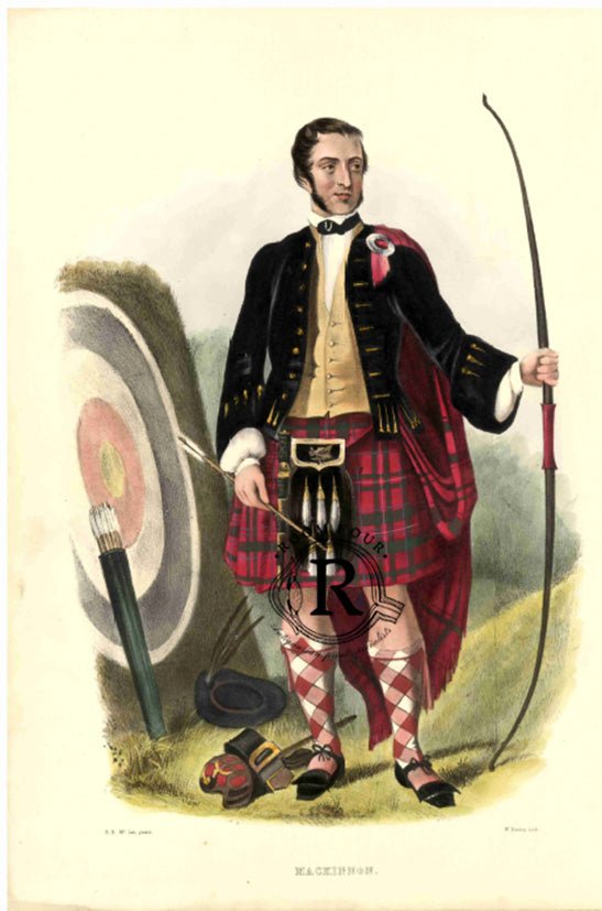 The Clans Of The Scottish Highlands Antique Print - MACKINNON - Room Four