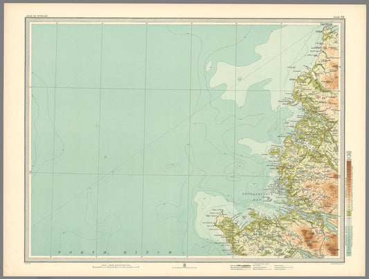 Scourie (Scotland) Map, circa 1912