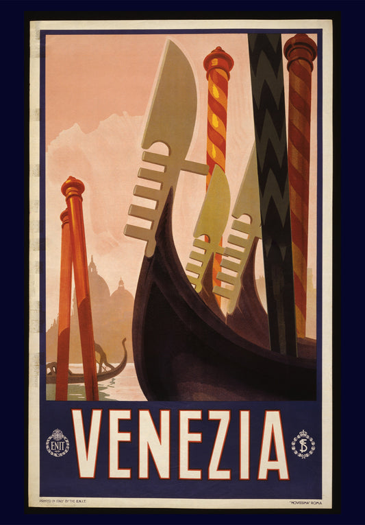 VENEZIA ! Vintage Italian Travel Poster