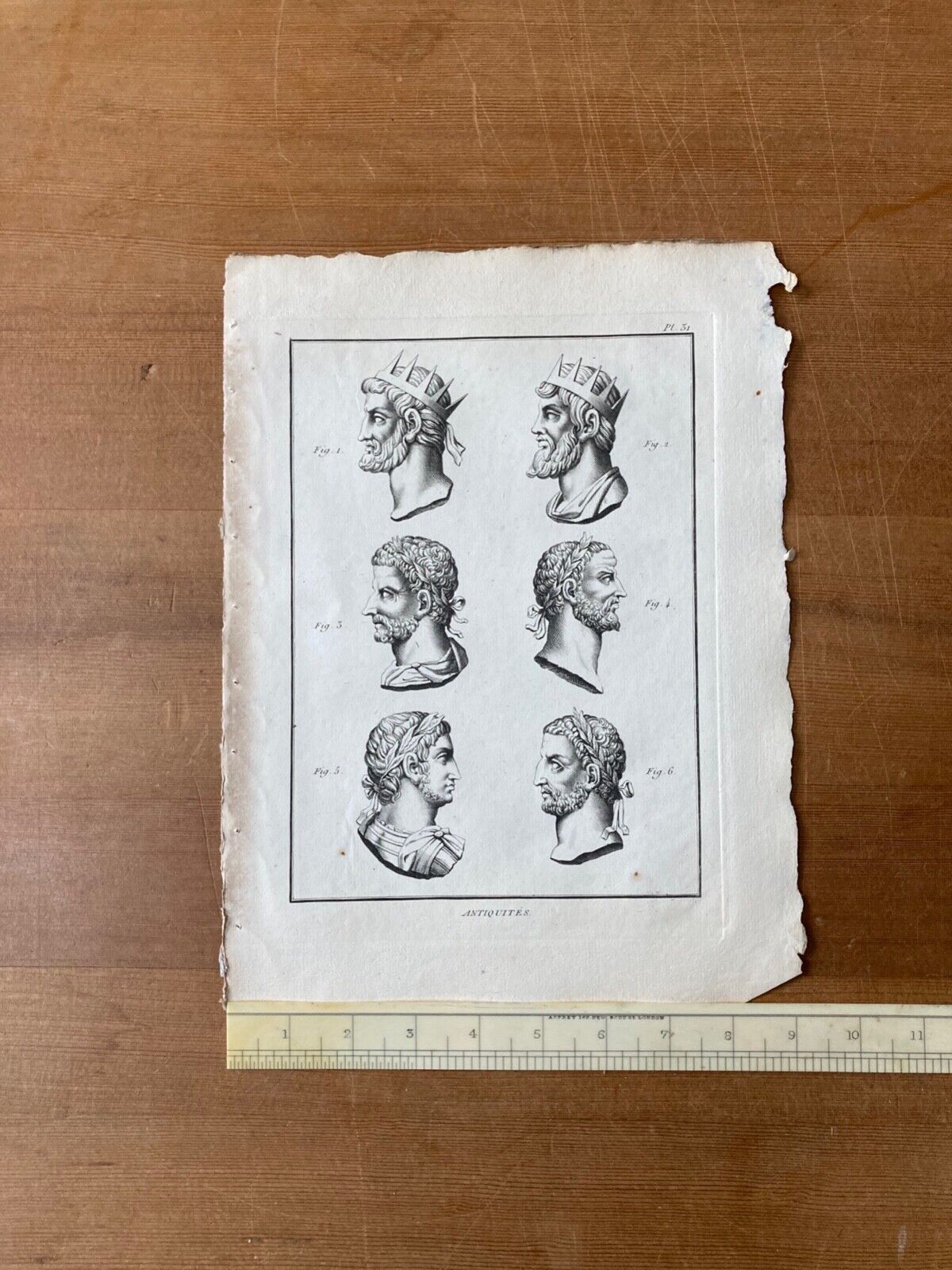 Antique Engraving, Antiquity Mythology (Plate 31) - Room Four