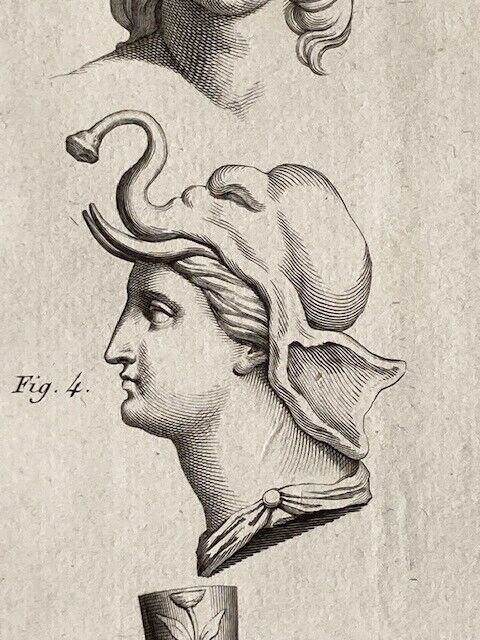Antique Engraving, Antiquity Mythology (Plate 9) - Room Four