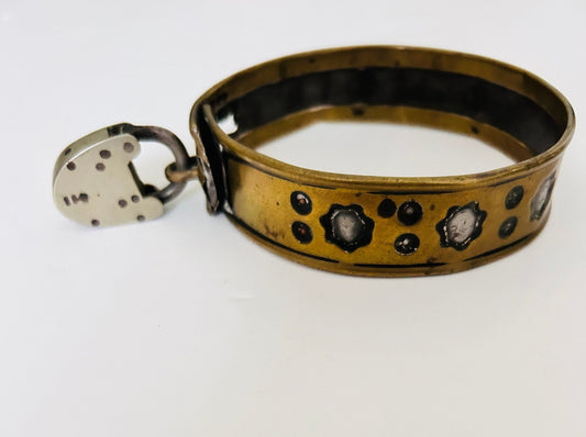 Antique Victorian Brass Dog/Pet Collar - Room Four