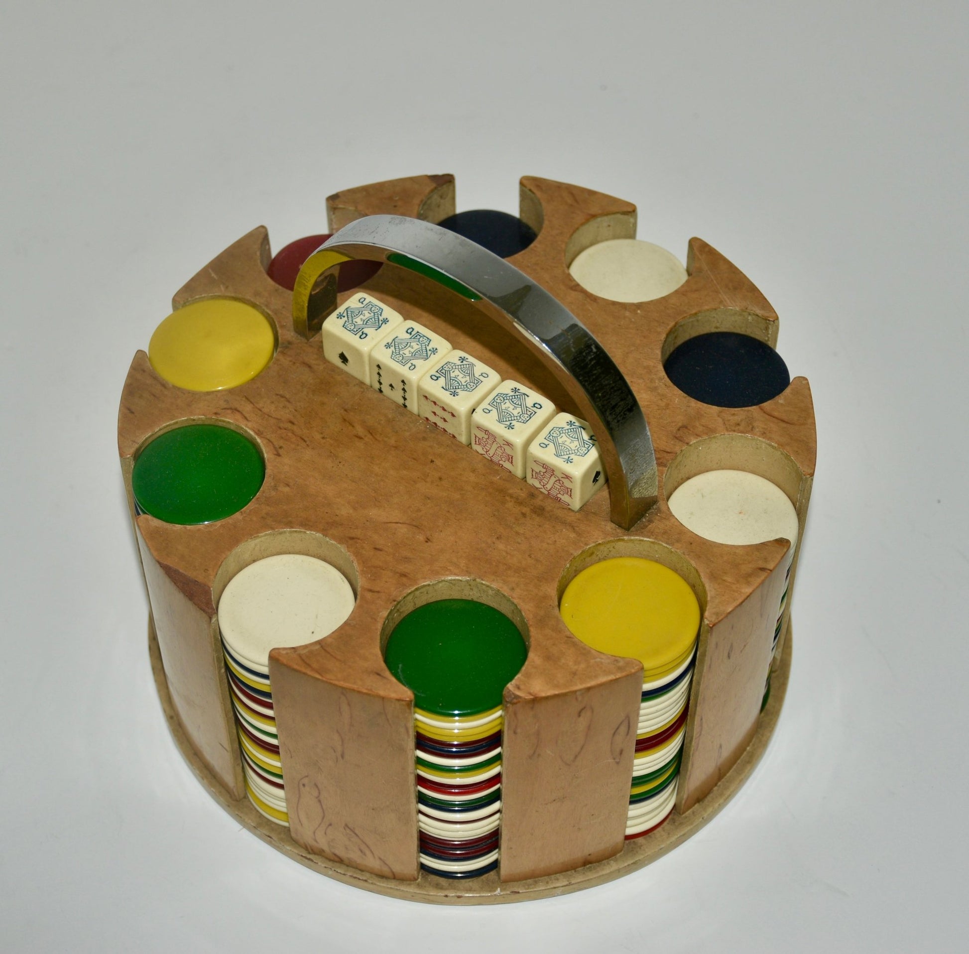 Asprey London Art Deco Poker Chips Gaming Caddy - Room Four