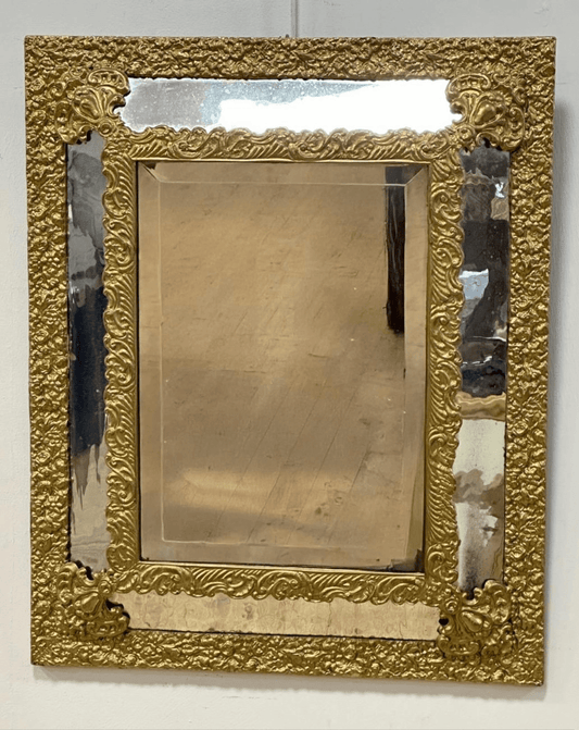 Dutch Gilded Vintage Mirror Repousse Style - Room Four