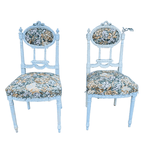 Early 20th Century French Louis XVI Chairs, a pair - Room Four