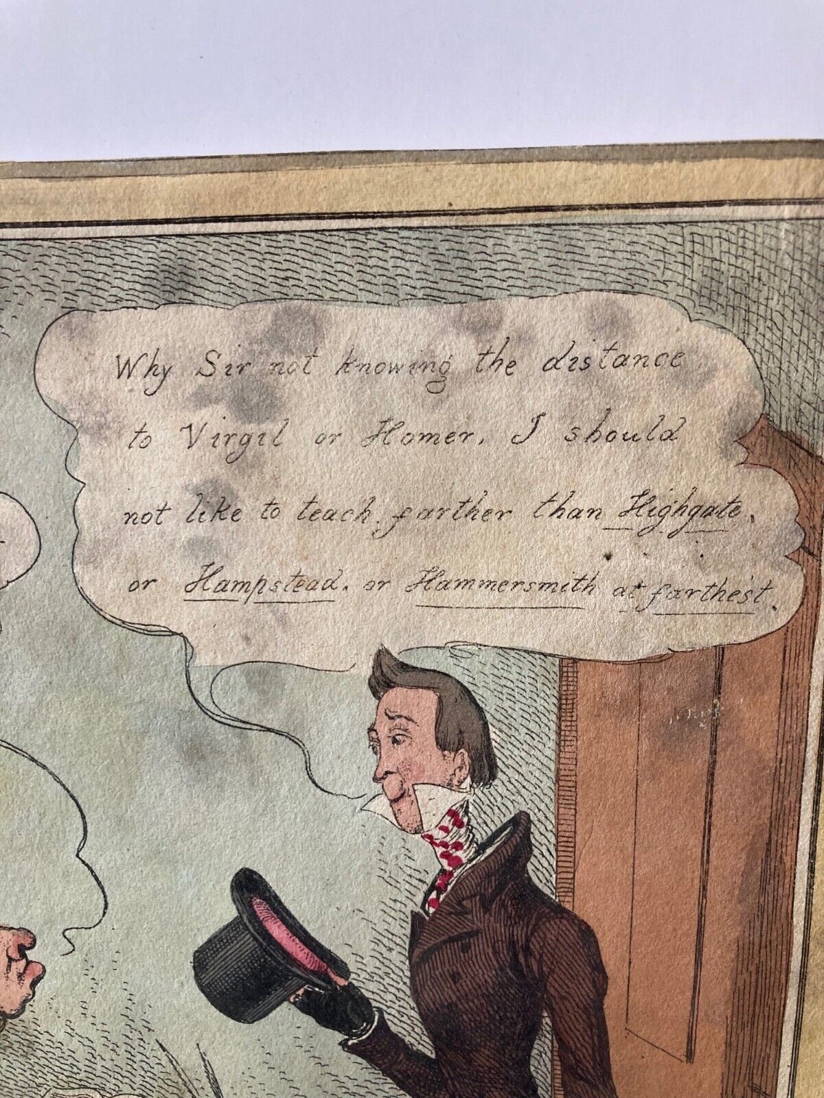 English Satirical Print, c.1830 - Room Four
