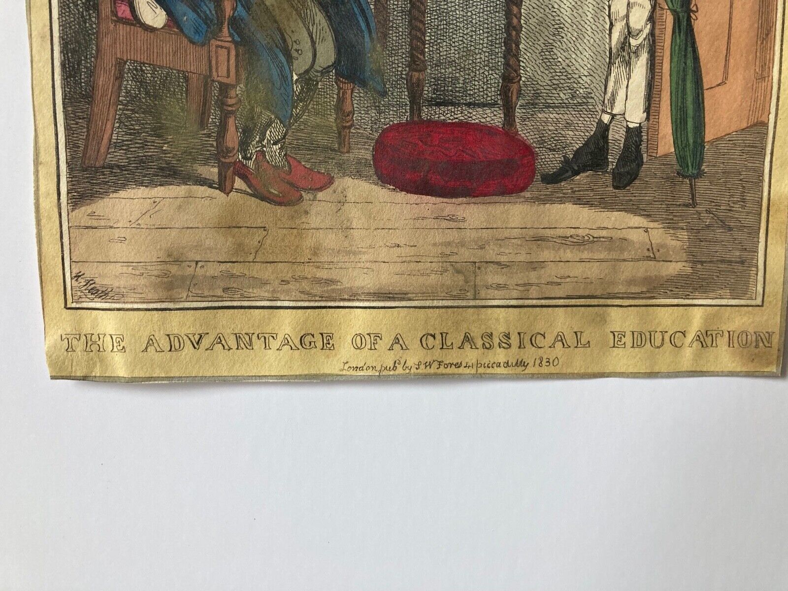 English Satirical Print, c.1830 - Room Four