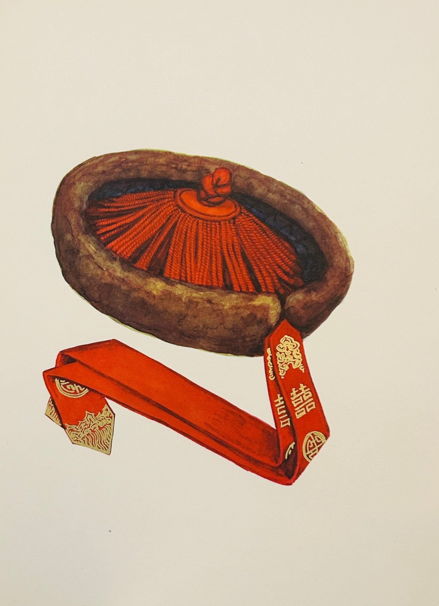 Folio Wall Art - The Dariganga woman’s winter cap - National Costumes of the M.P.R. by U Yadamsuren 1967 - Room Four