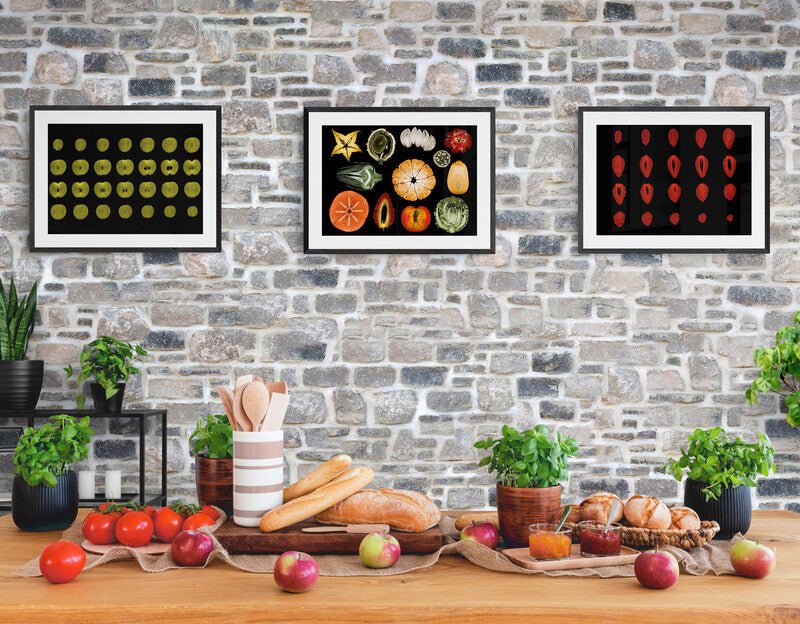Fruit & Vegetables MRI Scan Kitchen Wall Art Print - Room Four