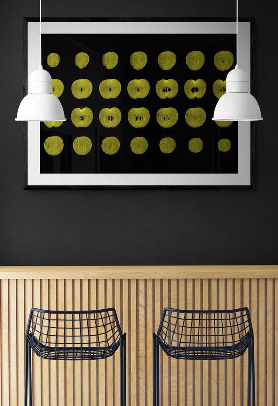 Green Apple Fruit MRI Scan Kitchen Wall Art Print - Room Four