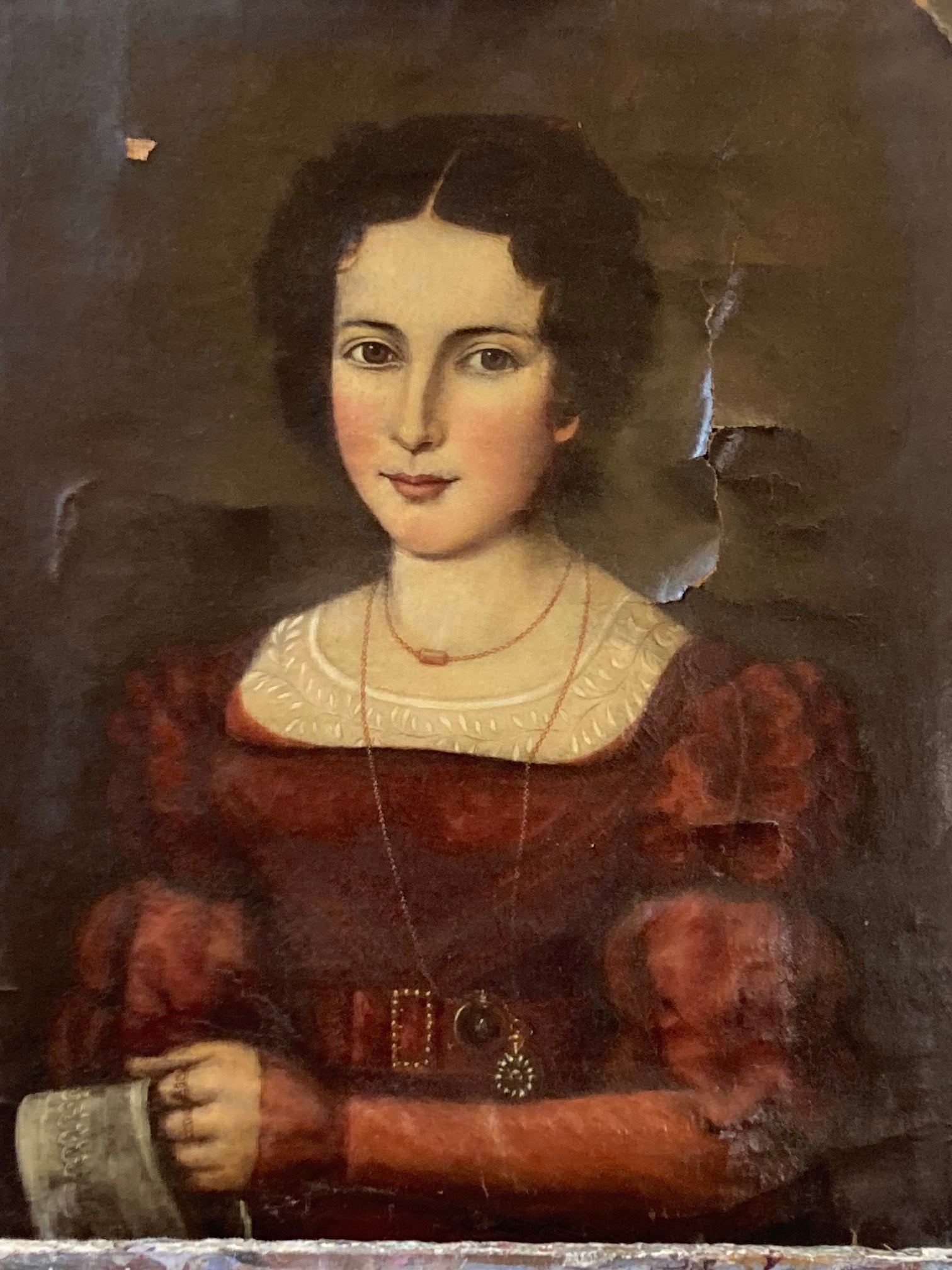 Iberian School Portrait - Red Dress - Room Four