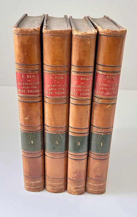 La Théologie Affective: Saint Thomas en Méditation – L. Bail (1855, Paris) – Complete 4 Volume Set