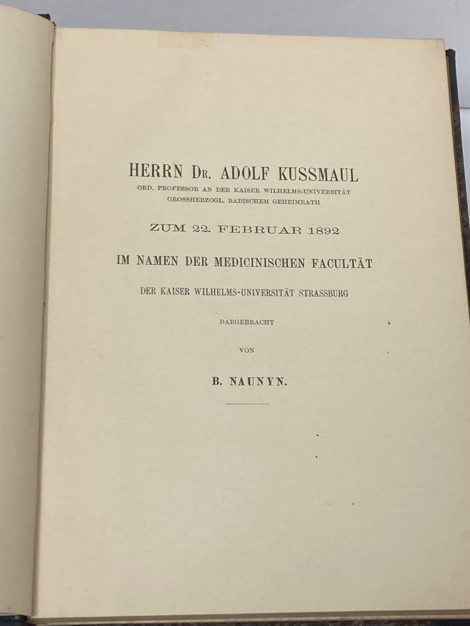 Klinik der Cholelithiasis, First Edition, 1892,(Gall Stones) - Room Four