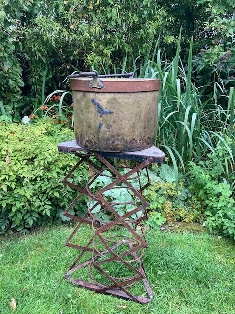 Large Antique Brass and Copper Bin - Room Four