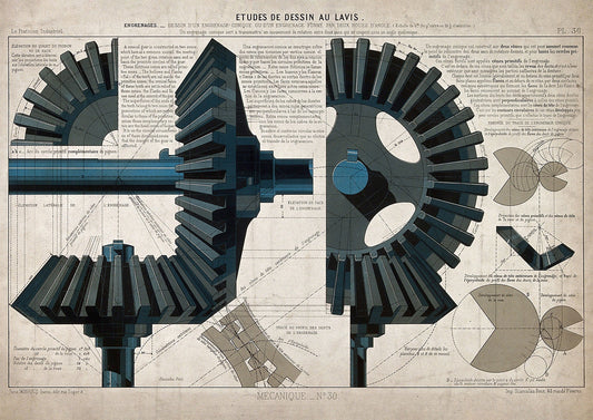 Large Cogs Industrial Diagram - Room Four