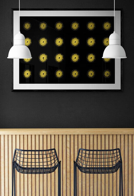 Lemon Fruit MRI Scan Kitchen Wall Art Print - Room Four