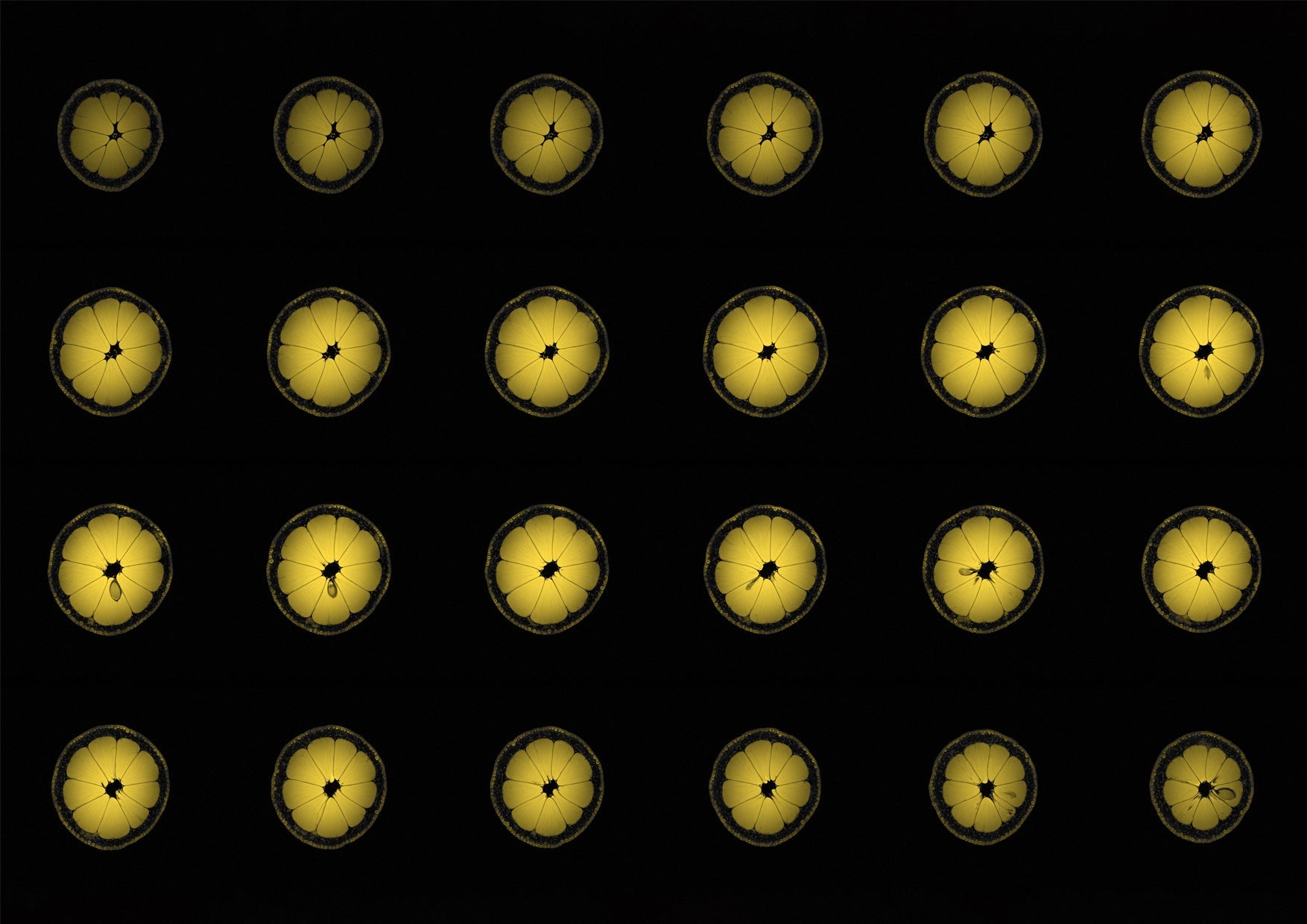 Lemon Fruit MRI Scan Kitchen Wall Art Print - Room Four