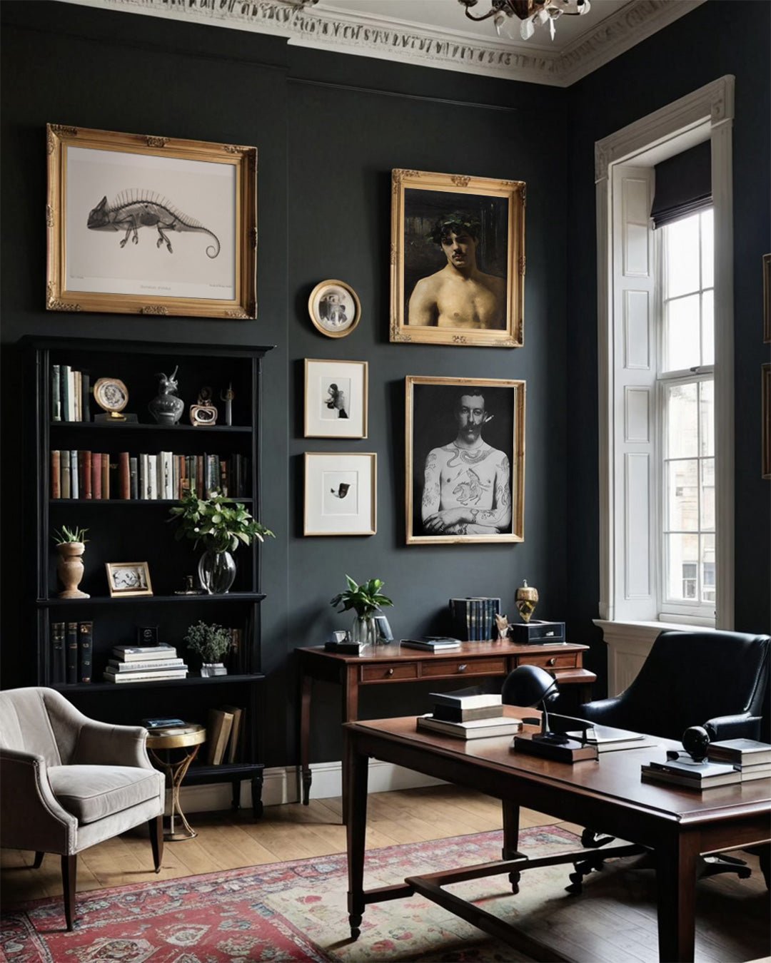 Man Wearing Laurels Wall Art Print - Room Four