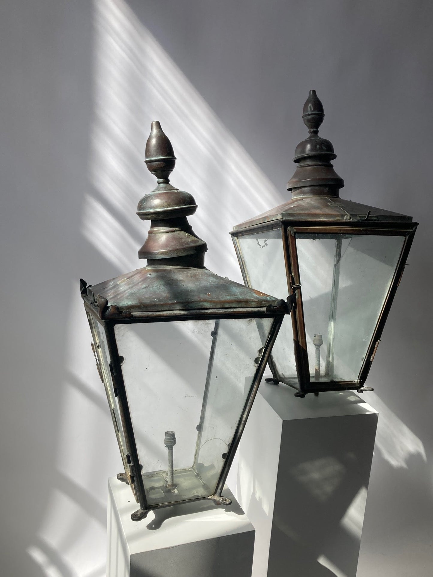 Matching Copper Lanterns (Pair) - Room Four