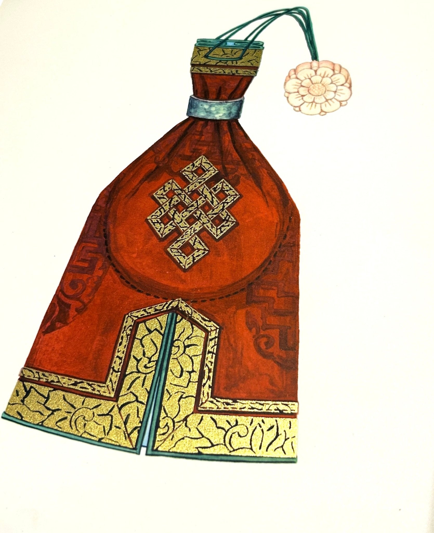 Mongolian Costumes Folio Wall Art - National Costumes of the M.P.R. by U Yadamsuren 1967 - Room Four