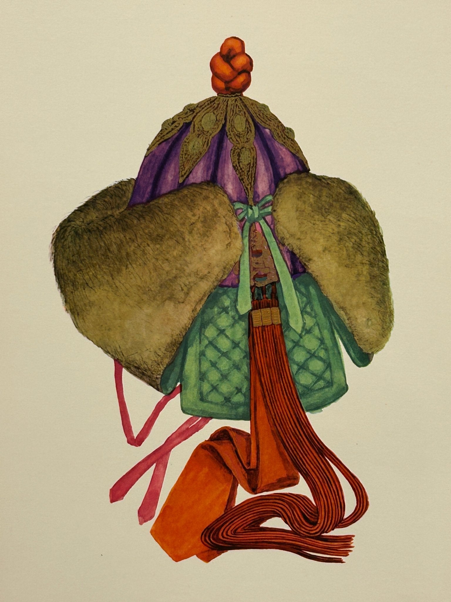 Mongolian Costumes Folio Wall Art - National Costumes of the M.P.R. by U Yadamsuren 1967 - Room Four