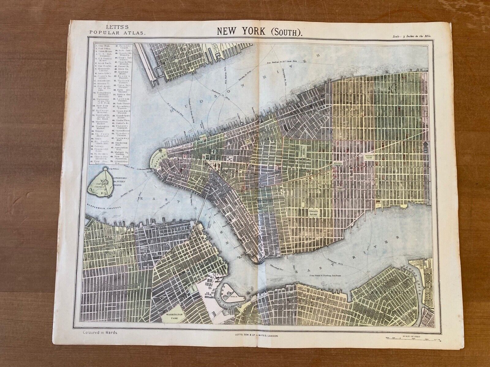 New York (Map) 1883 - Room Four