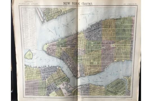 New York (Map) 1883 - Room Four