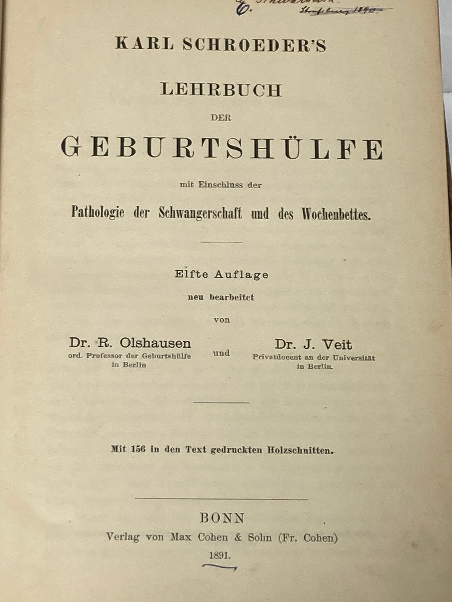 (Obstetrics) Lehrbuch der Geburtshilfe - 1891 - Room Four