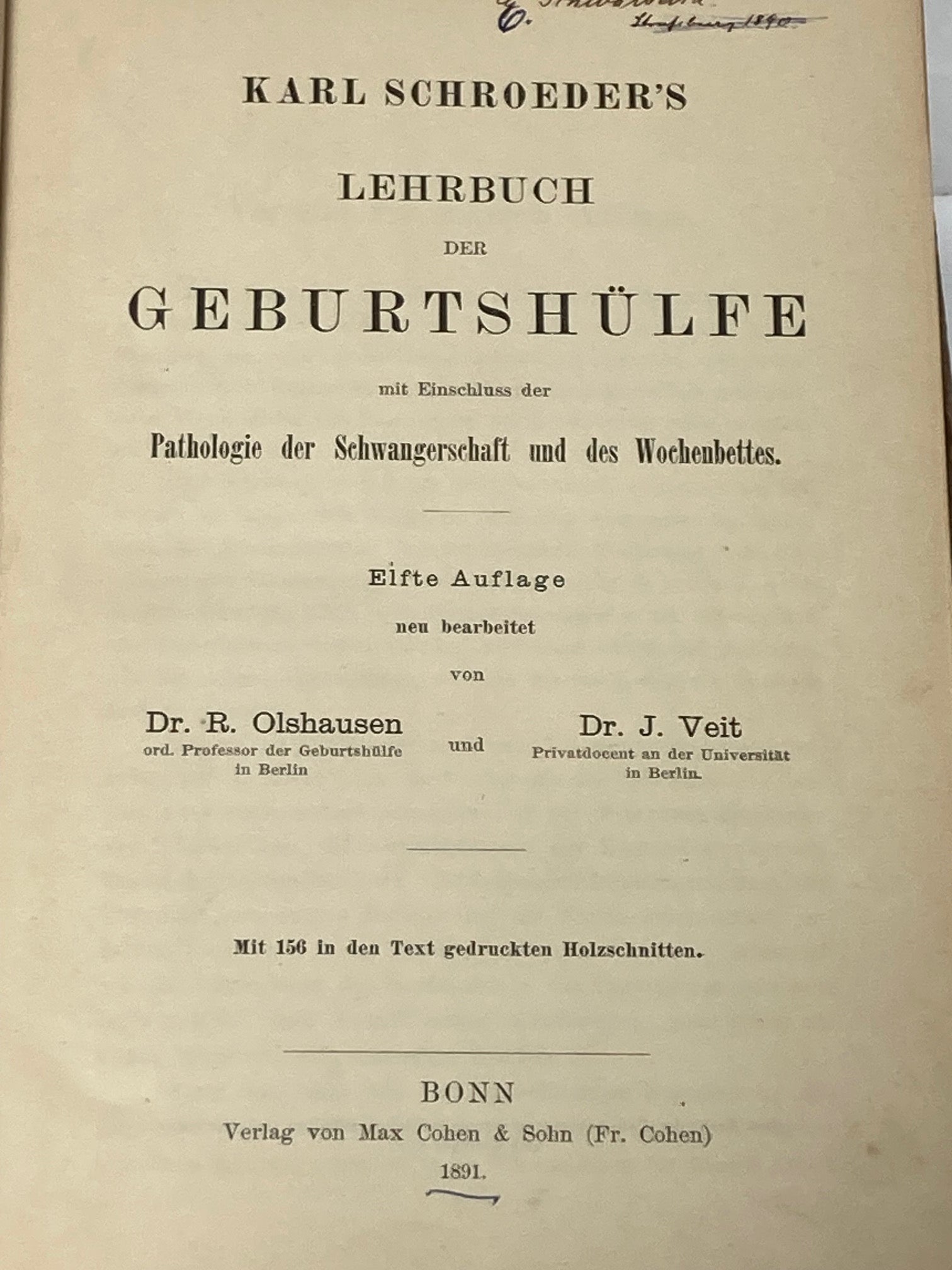 (Obstetrics) Lehrbuch der Geburtshilfe - 1891 - Room Four