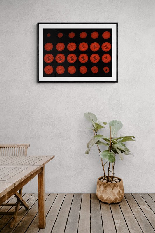 Red Tomatoe Collage MRI Scan Kitchen Wall Art Print - Axial View - Room Four