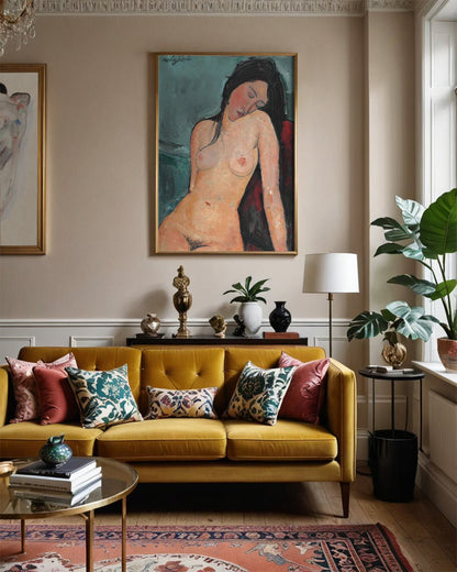 Seated Nude 1916 Wall Art Print - Room Four